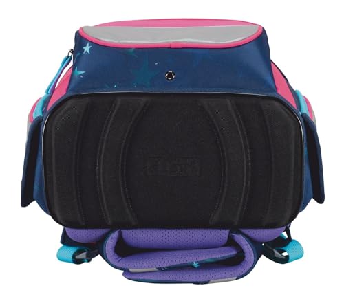 Sac d'école SCOUT Basic Genius Set 4 pièces Pretty Star bleu marine pour la rentrée
