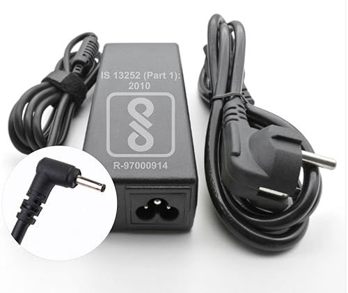 Image of 65w Laptop Charger Compatible for Lenovo Ideapad s145 s150 s340 s530 320 320s 330s 310s s540 s740 Yoga 520 Flex 4 5 20v 3.25a New Small Pin /Tip Size: 4.0mm x 1.7mm (with Power Cable /Cord)
