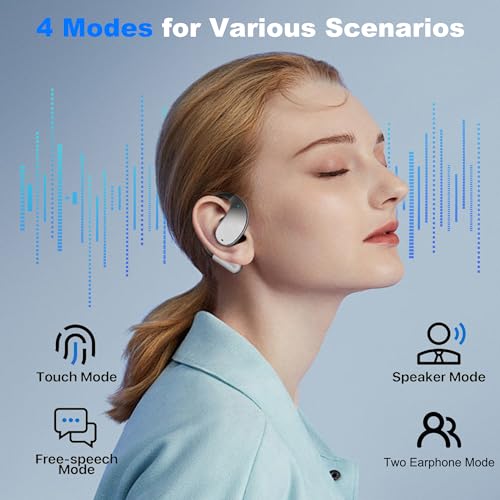 Image of AI Language Translation Earbuds, Translator Earbuds Real Time with iOS & Android, 144-Language Bluetooth Headphones Translating Device for Travel and Business, Black
