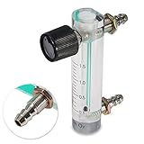  DyNamic 0-1.5LPM 1.5L Sauerstoff Durchflussmesser Durchflussmesser mit Regelventil für Sauerstoff Luft Gas