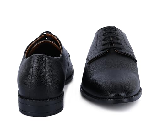 Image of LOUIS STITCH Men's Formal Lace-up Oxford Shoes for Men | Solid Design | Ideal for Formal, Business Casual, and Parties (LSRG OX)