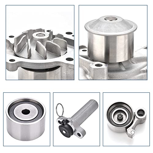 Engine Timing Belt Kit With Water Pump Tkt-024 Compatible With 1994-2004 Toyota Camry Avalon Sienna Solara, Lexus Es300 Rx300 3.0L V6 1Mzfe Dohc 24V #TOP4