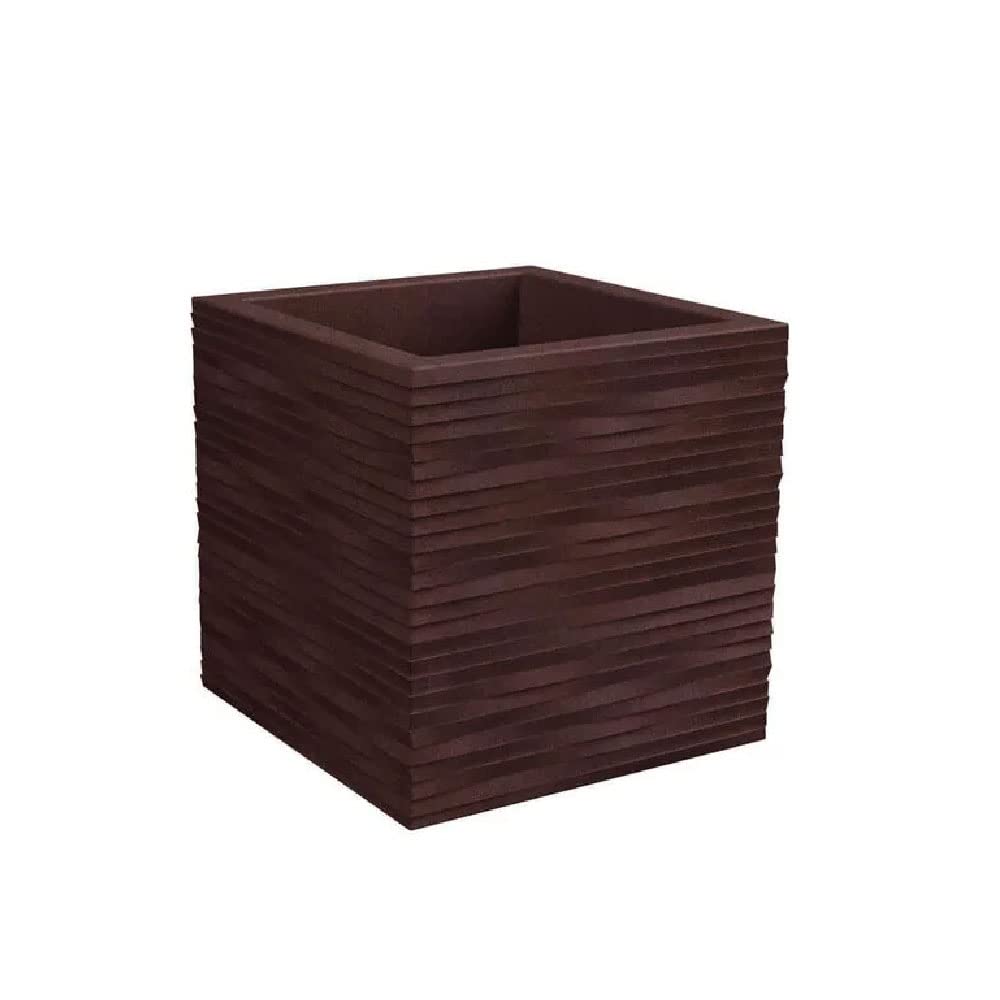Nicoli Vaso Elegance Quadro 40X40 H40 CORTEN