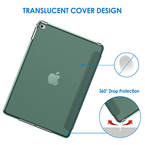 Image of JETech Case for iPad Air 2 (2nd Generation), Smart Cover Auto Wake /Sleep (Misty Blue)