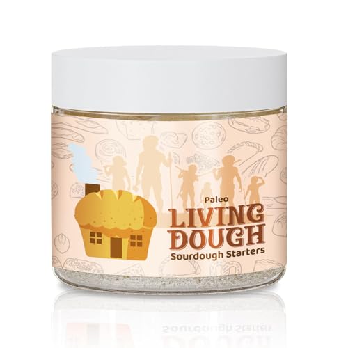 Image of Living Dough - Paleo Sourdough Starter - Gluten Free Organic Sourdough Starter Culture for Baking - For Grain Free Artisan Bread, Pizza Dough, Waffles & More