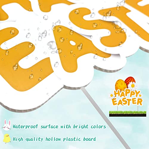 7PCS-Easter-Yard-Signs-Outdoor-Easter-Yard-Decorations-Happy-Easter-Yard-Stake-of-Bunny-Rabbit-Basket-and-Gnomes-Lawn-Decorative-Signs-Waterproof-Easter-Garden-Decals-Garden-Stakes-Party-Supplies