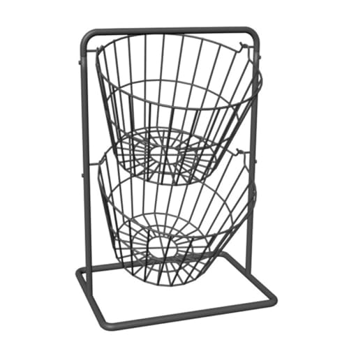 Cesta de cocina de doble capa compacta para guardar alimentos y bocadillos 2