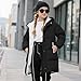 nhApmj Winter Coats for Girls Oversized Full Zip Button Down Quilted Down Jackets with Hood Fall Fashion Warm Solid Heavyweight Long Puffer Jackets