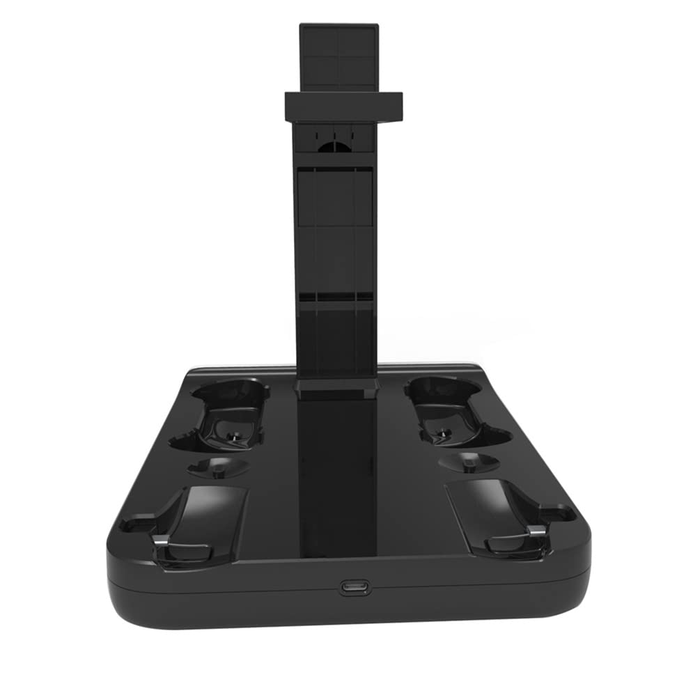 LiLiTok Supporto verticale compatibile con PSVR2 Dual Controller Stazione di ricarica a LED, per PS5 VR2, supporto e maniglia di ricarica VR Gaming Heaset accessori