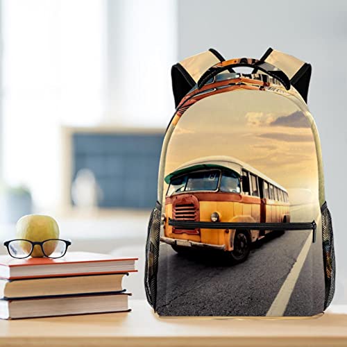 Mochila de autobús para aire libre y universidad con gran capacidad interior 6