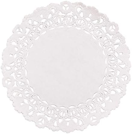 Hygloss Round Doilies, White, 4", Pack of 100