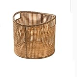 BHVXW Rattan Laundry Basket Hollow Storage Basket Multifunctional Dirty Clothes Basket Wicker Basket