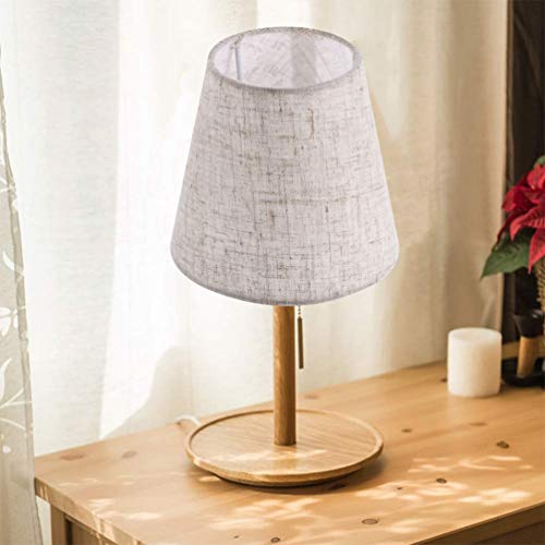 Cloth Lamp Shade, Retro Lamp Shell 2Pcs Simple Fabric Lampshade Barrel Chandelier Wall Lamp Shade For Table Lamp Floor Light Home Decor, Green Drum Lamp Shades Linen Pendant Lamp Cover #TOP4