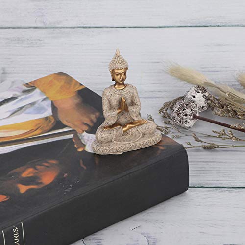 Estatua de Buda meditando para decoración del hogar miniatura 4