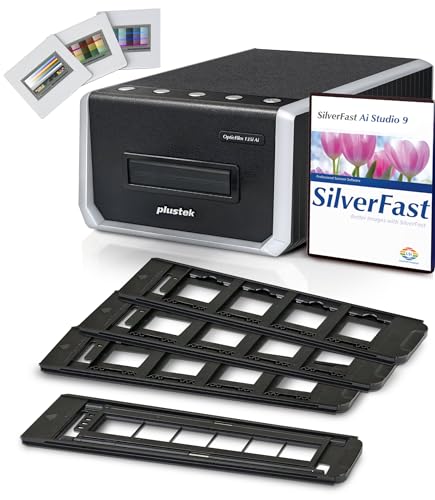 Plustek OpticFilm 135i Ai + 35mm Mounted Slides Holder x 2