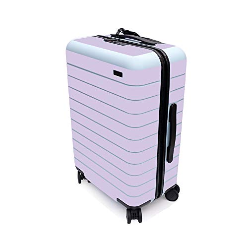 MightySkins Skin for Away The Bigger Carry-On Suitcase - Solid Lilac | Protective, Durable, and Unique Vinyl Decal wrap Cover | Easy to Apply, Remove, and Change Styles | Made in The USA