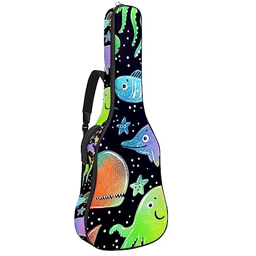 Housse de protection imperméable en tissu Oxford pour guitare électrique avec poignée latérale rembourrée Motif étoile de mer colorée, Multicolore 6., 42.9×16.9×4.7 in, Sacs pour guitare acoustique - Les Beatles, Paul McCartney, John Lennon, RIngo Starr, George Harrison Housse de protection imperméable en tissu Oxford pour guitare électrique avec poignée latérale rembourrée Motif étoile de mer colorée, Multicolore 6., 42.9x16.9x4.7 in, Sacs pour guitare acoustique