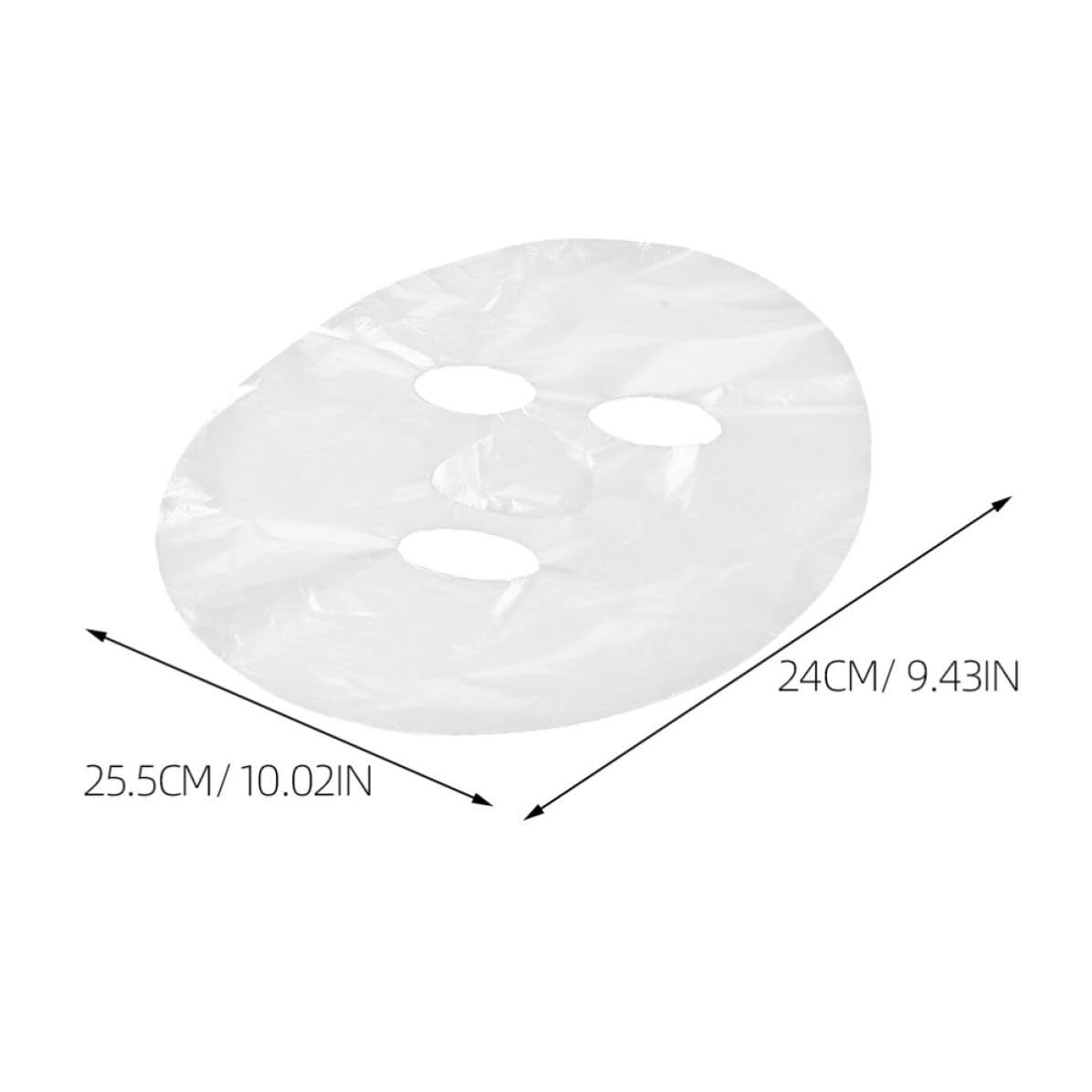 Garneck 600pcs Disposable Facial Mask Sheets Pe Material for Professional Spa Use and Skincare, Portable DIY Cosmetic Face Skin Care Mask Improving Skin Condition