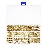 Abaodam Binding Screw Post M5 Copper Screws DIY Leather Repair Supplies Photo Album Scrapbook Fastener Kit