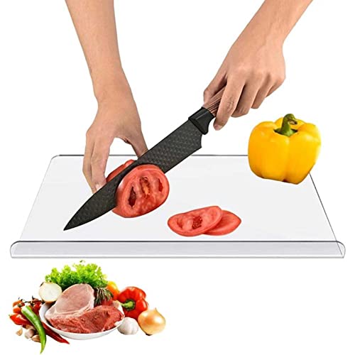 Tablas Cortar Acrílicas, Tabla Cortar Transparente, Con Labio Para Encimera, Tabla Cortar Acrílica Antideslizante, Para Mostrador Cocina