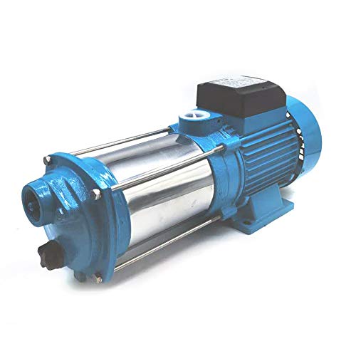 Kreiselpumpe Hauswasserwerk, 100m maximale Förderhöhe 4000 L/H 10Bar Gartenpumpe mit Schraube aus rostfreiem Stahl 2200W Wasserpumpe Jet pumpe Hauswasserwerk Kreiselpumpe