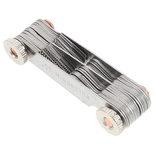 Alipis Metric Imperial Thread Gauge Set 60° 55° Screw Pitch Measuring Tool 52-Piece Stainless Steel Thread Measuring Tools for Industrial Applications