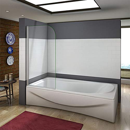 Acezanble Single Pivot Shower Bath Screen 800x1400mm
