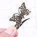 Lurrose 12pcs Vintage pinza de pelo de bronce horquillas mariposa hoja flor...