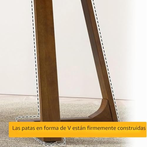Miniatura 7 de Mesa De Comedor Redonda De Madera Maciza Para Cuatro, Mesa De Comedor De Estilo Medieval Con Base, Mesa De Centro Redonda Para Espacios Pequeños, Adecuada Para Comedor Y Sala De Estar Walnut,90cm