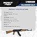 Kalashnikov Licensed AK-47 Retro Single-Shot Spring Airsoft Rifle w/ 235-265 FPS Range