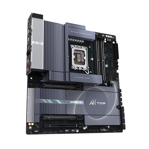 GIGABYTE Z890 AI TOP Scheda madre - CPU Intel Core Ultra (Serie 2), VRM a 16+1+2 fasi, fino a 9500 MHz DDR5 (OC), 1xPCIe 5.0 + 3xPCIe 4.0 M.2, Wi-Fi 7, LAN 10 GbE, Thunderbolt 5 - Scheda madre - Immagine 2