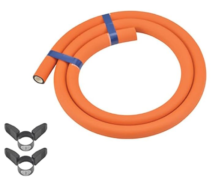 Amazon.co.jp: LPガス用ガスホース2m ゴムバンド JIS規格合格品 国産