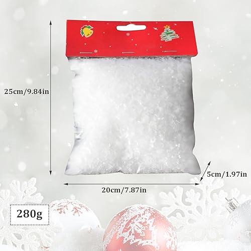 Copo de nieve artificial de 280g, un regalo para niños ideal 7