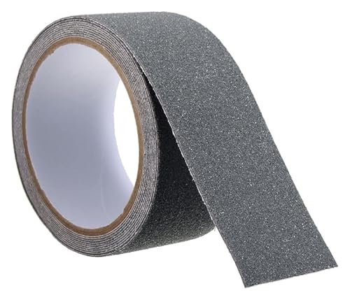DXZXDJIU Anti-skid tape,Anti-skid tape for pedals, Anti Slip Safety Tape with Best Grip Abrasive Adhesive - Non Skid Safety Track Tape for Indoor or Outdoor Floor Tread Step(10cm*5m)