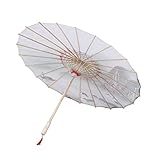 Parapluie de style chinois : il est également parfait pour la décoration de scène, les accessoires photo, etc., parapluie en papier