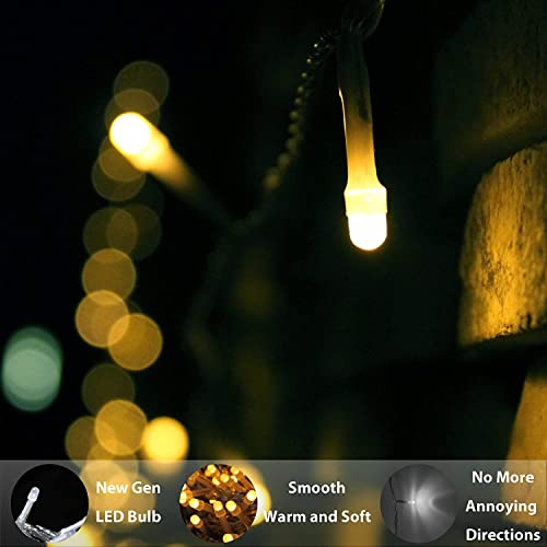 Image of 10 Meter 36 LED Warm White Fairy String Lights for Decoration | Plug & Play Energy Efficient Rice Lights for Home Room Diwali Bedroom Festival Decor (Warm White) Pack of 1
