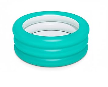 2 Ft Swimming Pool for Kids Inflatable Triple Ring Kiddie Pool Portable Baby Bath tub 2+ Years Indoor & Outdoor Swimming Pool for Kids Holi (Green)