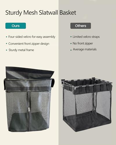 Atoola HANGING WIRE BASKET Mesh Storage Basket For Slatwall thumb #4