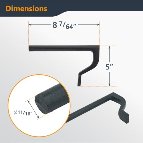 POWERTEC 71528-P2 8 inch Workbench Holdfast Woodworking Bench Dog Hole Clamps, Hold Down Clamps for 3/4" bench dog hole, 4 pack, Black by POWERTEC - Image 5