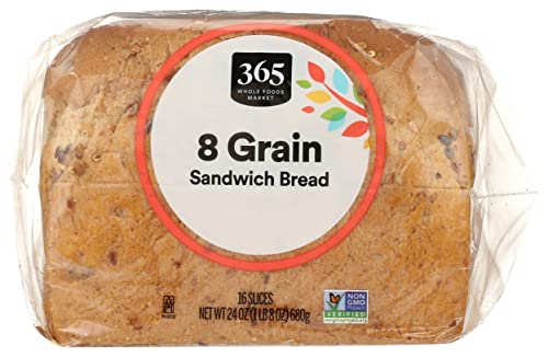 365 By Whole Foods Market, Bread Sandwich 8 Grain, 24 Ounce #TOP5