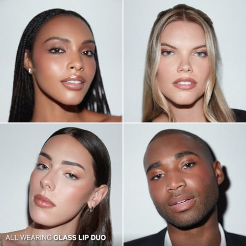 Image of Kevyn Aucoin Glass Lip Duo Set: New Naked Unforgettable Lip Definer (Long-wearing makeup lip liner. Water-resistant) plus Prism Rose Glass Glow Lip (Multi-purpose lip gloss highlighter).