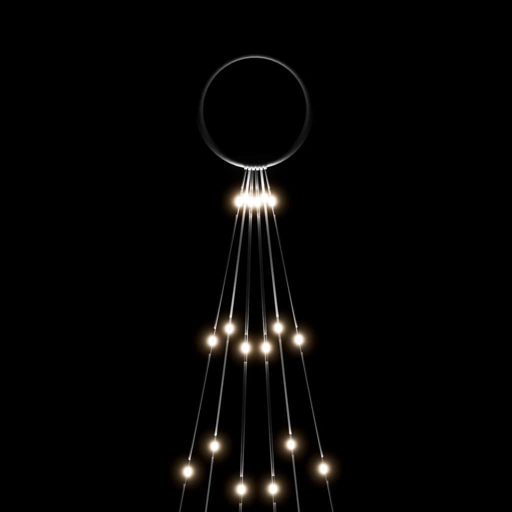 lucine a batteria,luci led usb,luci a led a batteria,Albero di Natale Pennone Bianco Freddo 108 LED 180 cmIdeal für Weihnachtsfeiern, Wandambiente