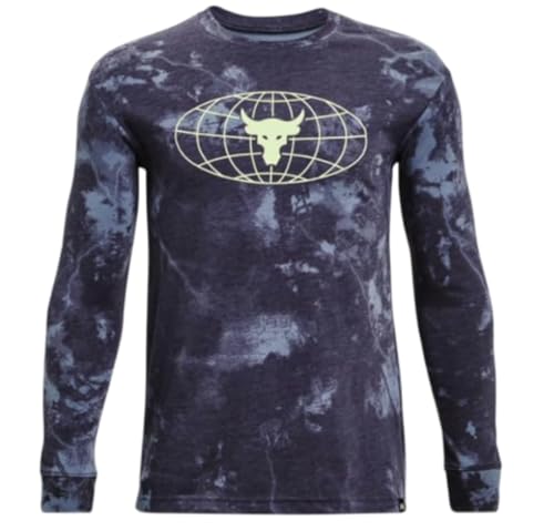 T-shirt Under Armour Project Rock Brahman Globe à manches longues pour garçon actif