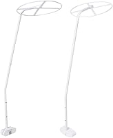 Vista 5 de Ymiko Soporte de red para cama, soporte de red ajustable con clip para cuna, soporte para toldo de cuna, accesorios de red para cuna para cama
