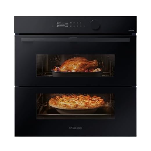 Samsung NV7B5750TDK, Horno Pirolítico 76L Dual Cook Negro [Clase de eficiencia energética A+]