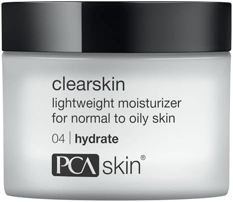 PCA SKIN Clearskin Lightweight Face Moisturizer for Oily Skin, Daily Hydrating Facial Moisturizer for Oily, Acne-Prone, and Sensitive Skin, Quick Absorbing, Reduces Discolorations, 1.7 oz Jar