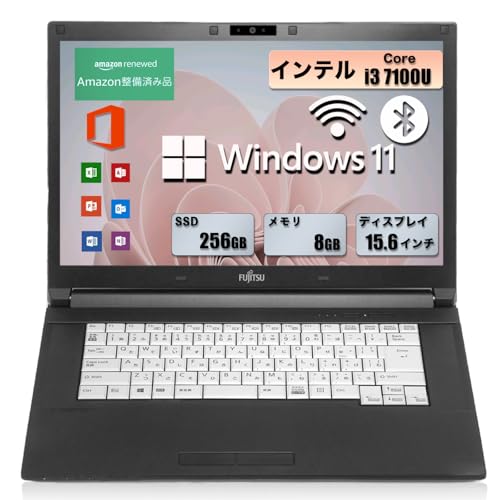 �y�����ςݕi�z�m�[�g�p�\�R�� �x�m�� LIFEBOOK �V���[�Y �C���e�� Core CPU /����������8GB/�����\SSD256GB/15.6�C���`1366x768 /Windows 11��office 2019����/HDMI/WIFI/Bluetoo
