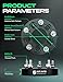 YHTAUTO 5x100 to 5x114.3 Wheel Adapters 1 inch Fits Sebring, Camry, Corolla, Prius, Matrix, Cavalier, tC, xD, 5x100 to 5x4.5 5 Lug Adapters w/ 12x1.5 & 12.9 Grade Studs, 64.1 mm Center bore