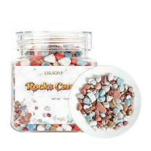 1.1 lb Chocolate Rocks Edible Chocolate Stones, Premium Peanut-Free & Tree, for Kids & Adults Perfect for Cake Decorating, Birthday Parties & Candy Buffets