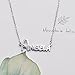HUAN XUN Personalized My Name Custom Necklace Gifts Christina in Golden Silver